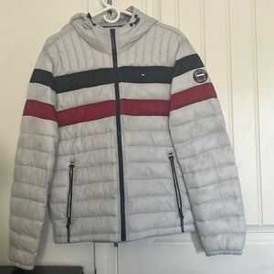 White Tommy Hilfiger puffer jacket